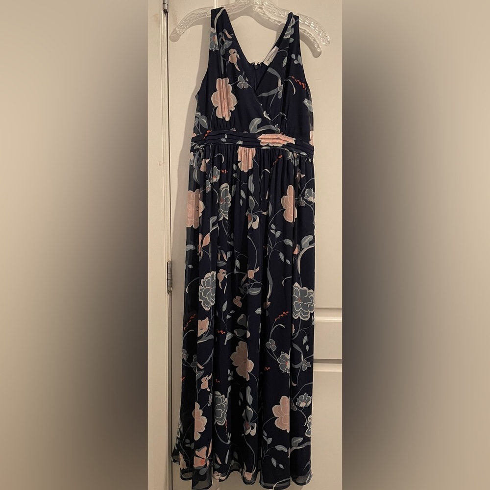 Motherhood Maternity Medium long blue flowy dress